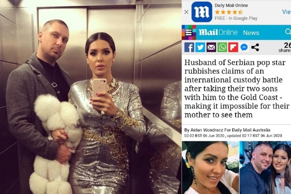 BRITANSKI MEDIJI O PORODIČNOJ DRAMI TANJE SAVIĆ: Međunarodni skandal završio i u Dejli Mejlu!