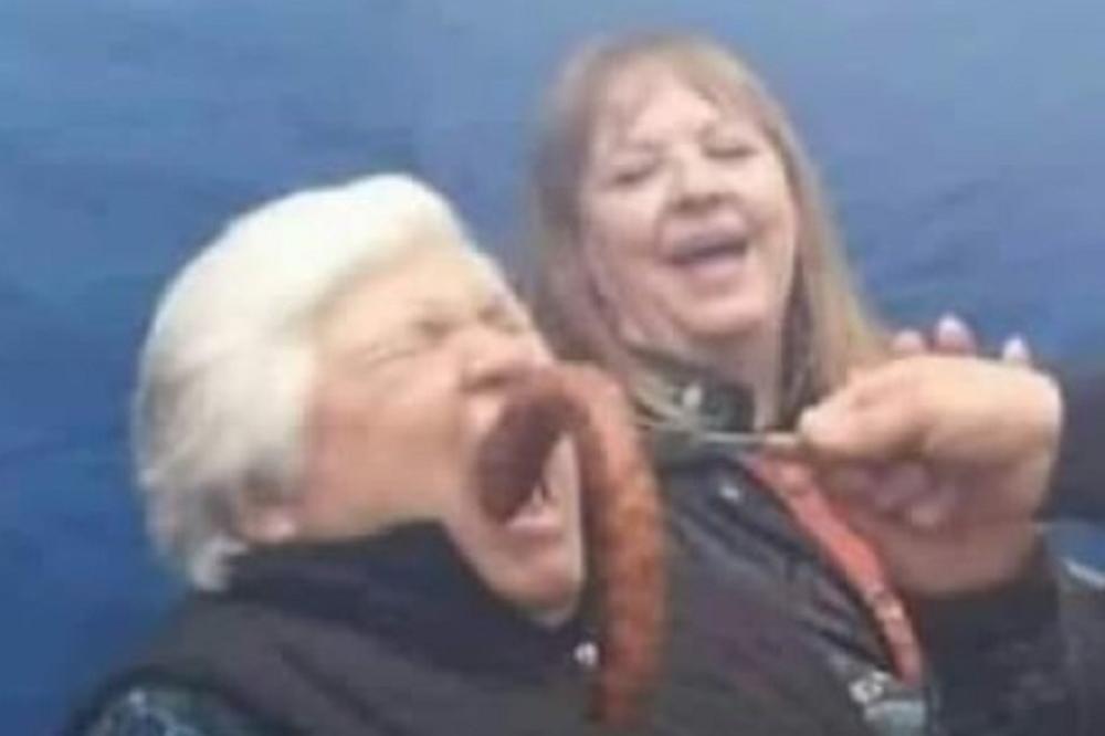 JADNA ŽENA, ŠTA JOJ TO RADITE?! Ceo Balkan se smeje ovoj sceni sa proslave! (FOTO)