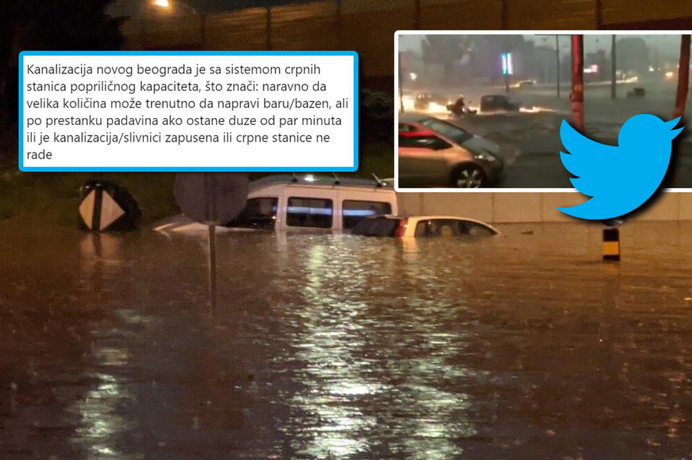 ZAŠTO JE NAKON JAČE KIŠE NA ULICAMA BEOGRADA POTOP KAO U HOROR FILMU? Pitali smo nadležne, OVO JE ODGOVOR