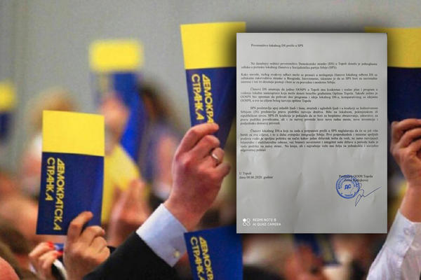 KAKAV BLAM ZA DEMOKRATSKU STRANKU! Ceo odbor DS u ovom gradu kompletno se učlanio u SPS!