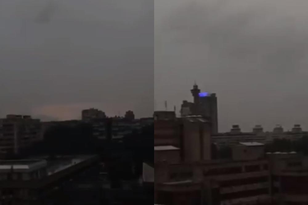 POČELO JAKO OLUJNO NEVREME U SRBIJI: Kragujevcu preti potop, u jednom delu Beograda pada grad (FOTO)(VIDEO)