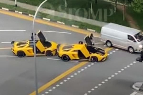 Kolike su šanse da se ovako nešto dogodi? Sudarila se dva žuta Lamborginija (VIDEO)