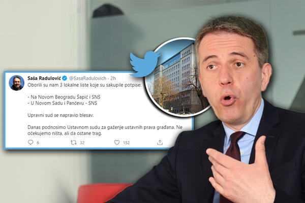 RADULOVIĆU OBORENA I 3. LISTA ZA LOKALNE IZBORE! Vidno iznerviran, napisao je status na Tviteru koji će se pamtiti