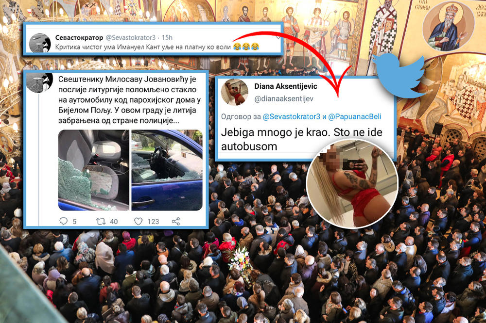 JEBI*A, MNOGO JE KRAO, ŠTO NIJE IŠAO AUTOBUSOM? Nakon što je ona podržala nasilje nad sveštenikom u CG, krv je pala