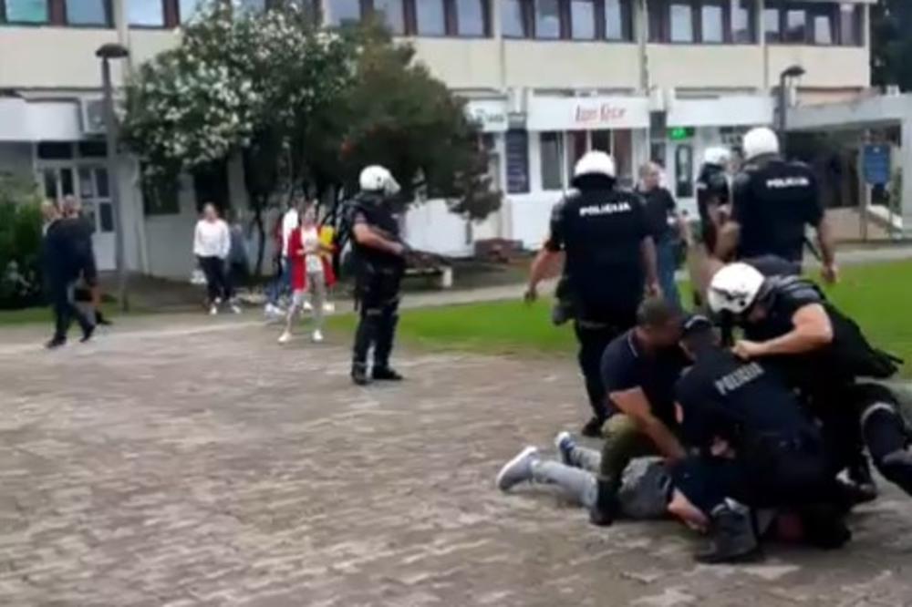 SNIMAK BRUTALNOG HAPŠENJA U BUDVI! Pogledajte kako bije Milova policija (UZNEMIRUJUĆI VIDEO)
