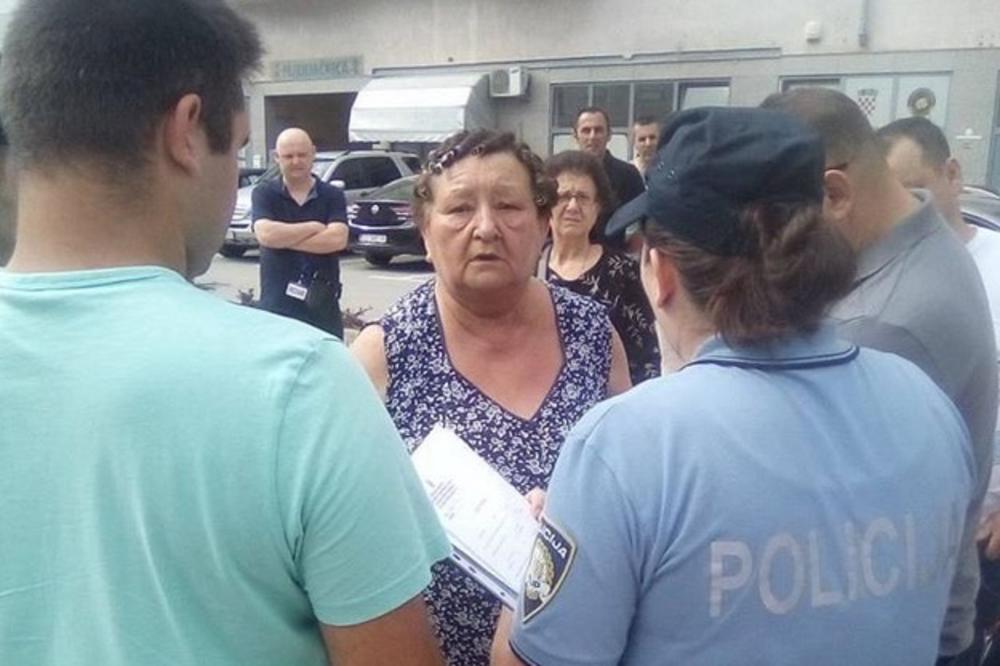 BABA S VIKLERIMA PREKINULA PREDIZBORNI SKUP DESNIČARA U HRVATSKOJ! Čupala im kablove i vikala: Ustaše! (FOTO)
