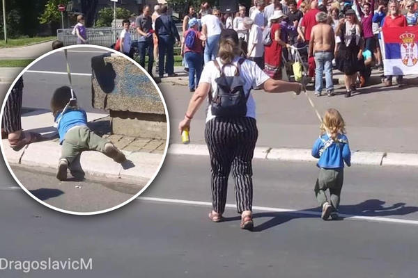 MAJKA JE VEZALA DETETU POVODAC I VUKLA GA PO CENTRU BEOGRADA: 1 stvar nije ispuštala, GLEDAJTE SAMO OVO
