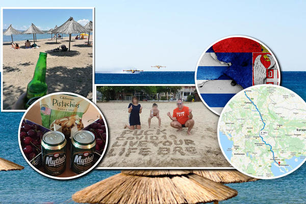 OTVARA SE MITOS, BAŠKARI SE NA PLAŽAMA, ZA TILI ČAS PREŠLI GRANICU! Ovo su najuporniji Srbi koji uživaju u Grčkoj