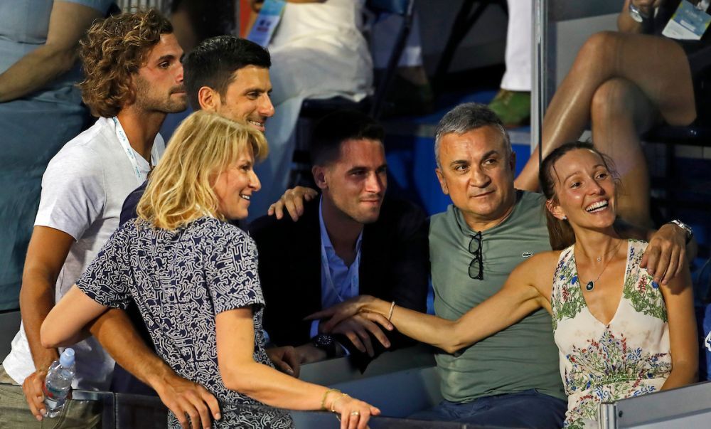 Porodica Đoković tokom Adria Tura u Beogradu