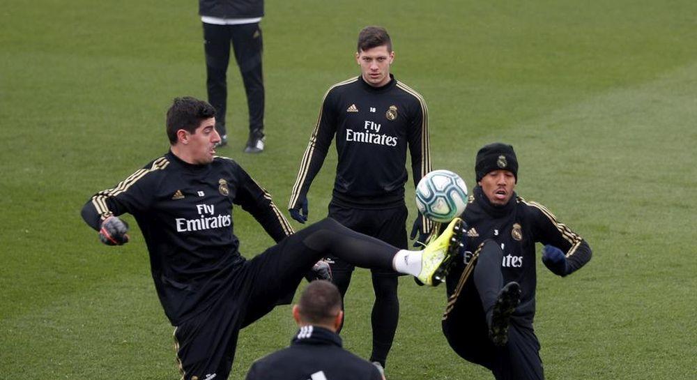 Luka Jović na treningu Reala  