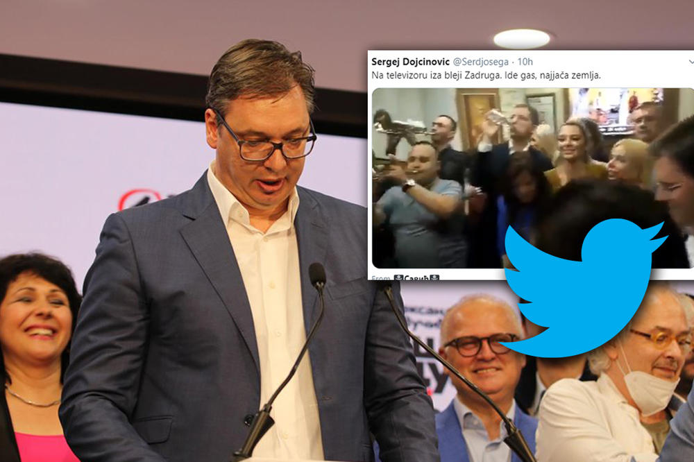 DOK SU SVI SLAVILI I PEVALI U IZBORNOM ŠTABU SNS, 1 DETALJ JE SVIMA PROMAKAO: Da li ga primećujete?