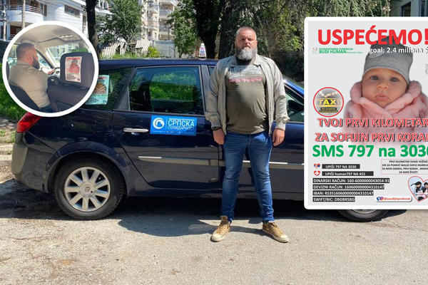 TAKSISTI VOZE ZA SOFIJU! Pare za najskuplji lek koji joj treba skupile bi se za dan, SAMO KAD BISMO SLUŠALI NJIH!