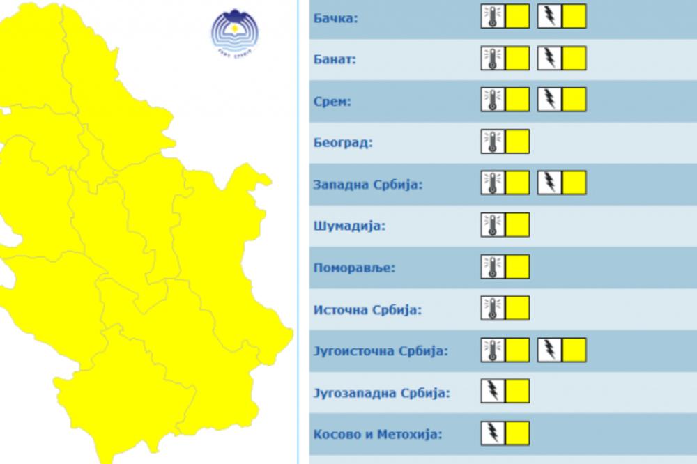 METEOALARM JE UPALJEN IZ DVA OPASNA RAZLOGA: Hitno saopštenje Hidrometeorološkog zavoda!