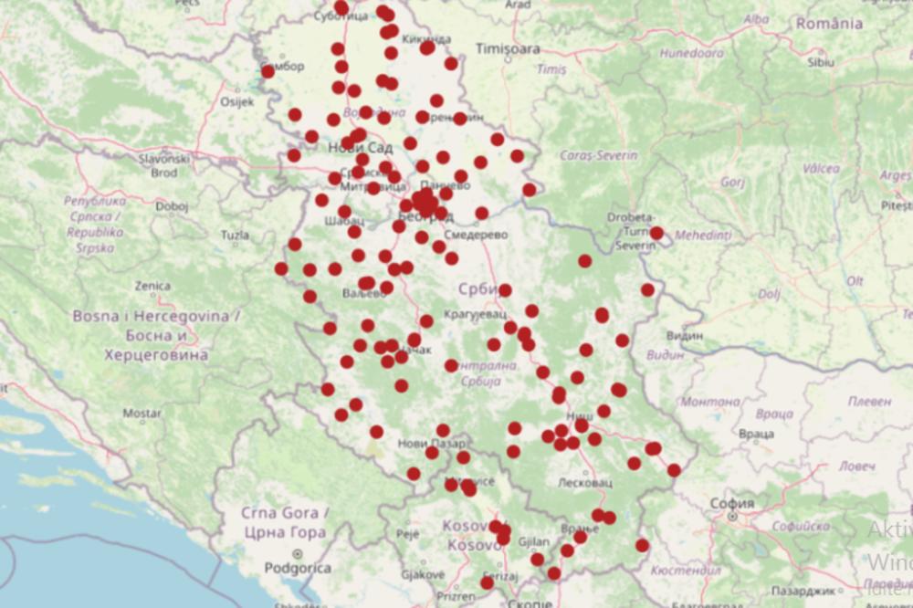 PRONAĐITE COVID-19 AMBULANTU U SVOM GRADU: Ovo je najpreciznija mapa gde se one nalaze