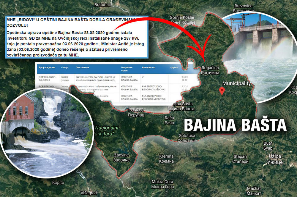 MHE RIDOVI U OPŠTINI BAJINA BAŠTA DOBILA GRAĐEVINSKU DOZVOLU: Ljudi su besni, Ovčinjska skoro presuši tokom leta!