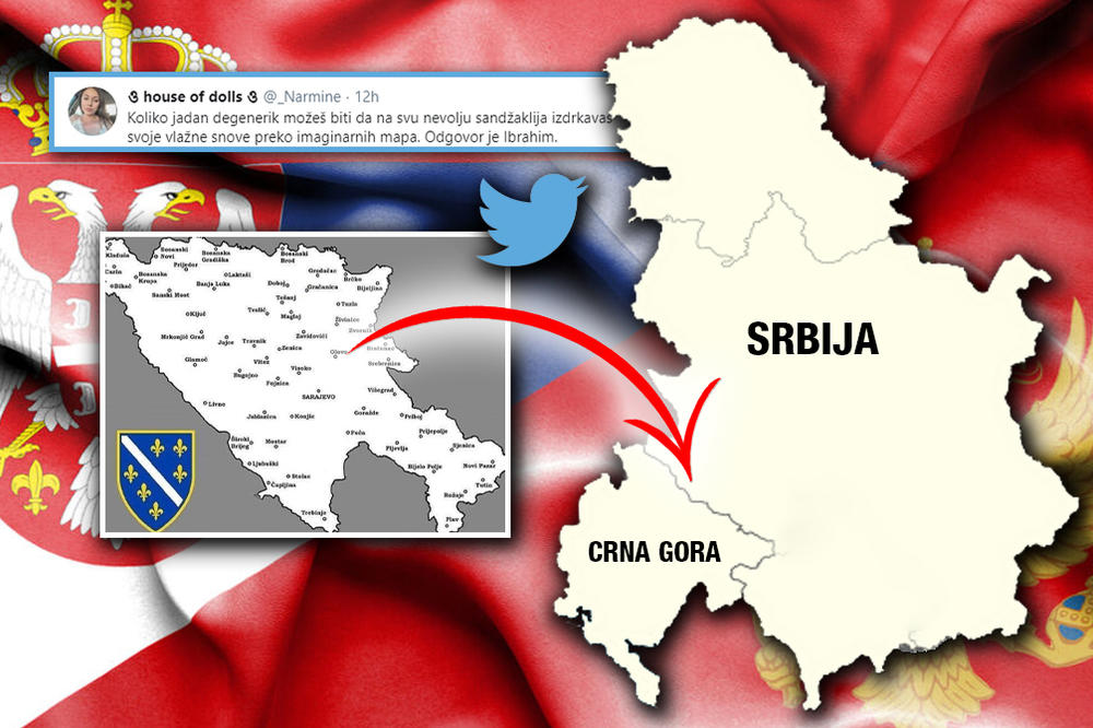 OBJAVLJENA MAPA VELIKE MUSLIMANSKE DRŽAVE NA BALKANU! Hoće da otcepe ovaj DEO SRBIJE i CRNE GORE!