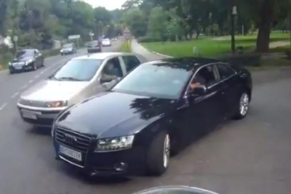 BAHATOST U SAOBRAĆAJU NIVO 1000: Pogledajte šta sve možete u Beogradu kad vozite skupoceni AUDI! (VIDEO)