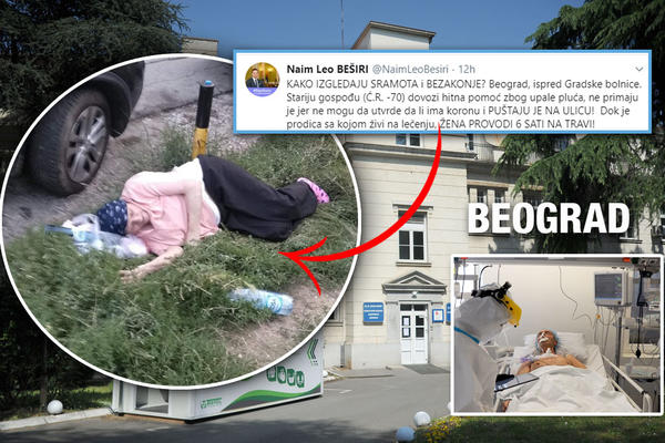SCENU ISPRED GRADSKE BOLNICE GLEDATE NA SVOJU ODGOVORNOST! Bakica iz BG zbog upale pluća završila na užasnom mestu