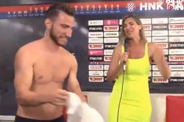 FUDBALER SE SKINUO USRED EMISIJE PRED SEKSI HRVATICOM: Ni ona nije znala šta ju je snašlo!