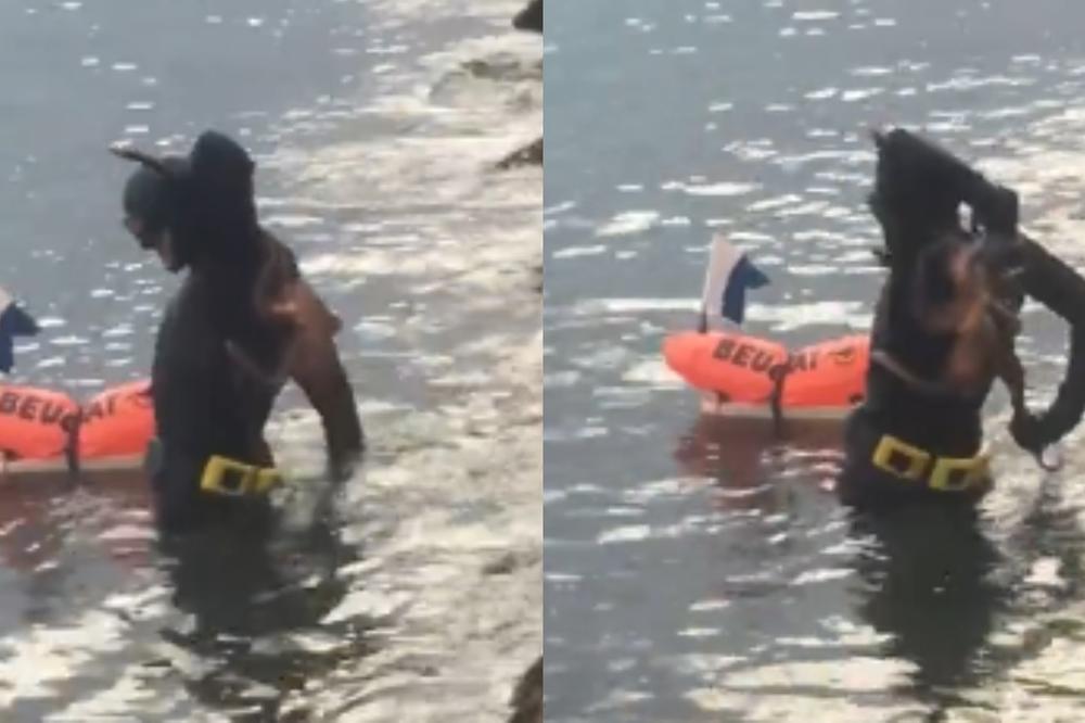 KAD SHVATITE ŠTA JE NA LEĐIMA OVOG RONIOCA... Uopšte vam neće biti dobro! (VIDEO)