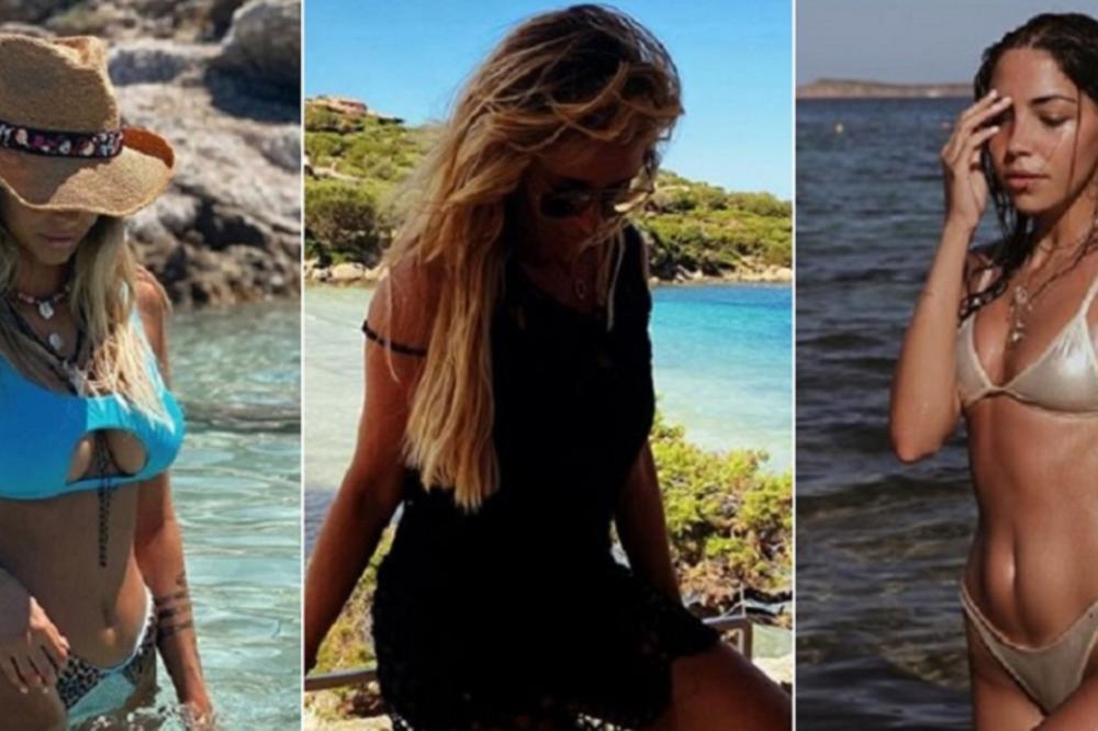 SARDINIJA GORI, BIKINIJI SPADAJU, MIHAJLOVIĆKE PRŠTE: Sinišine ćerke znamo, a s njima je i mama! BOMBE NA PLAŽI!