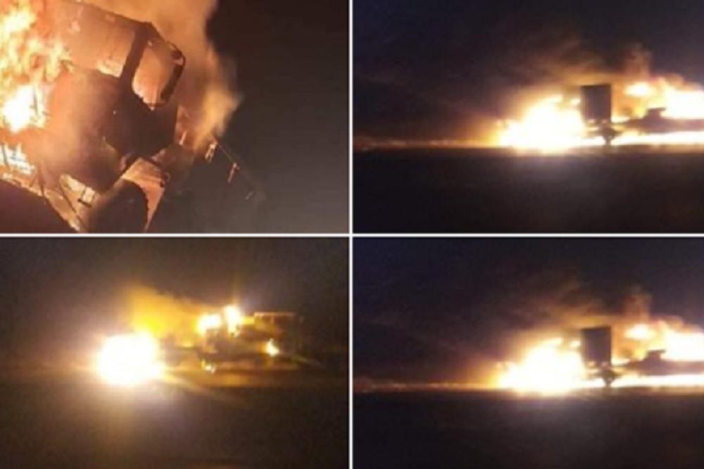 UNIŠTEN AMERIČKI VOJNI KONVOJ! Militanti dojurili pikapovima, izvukli vozače, sve spržili mitraljezima!