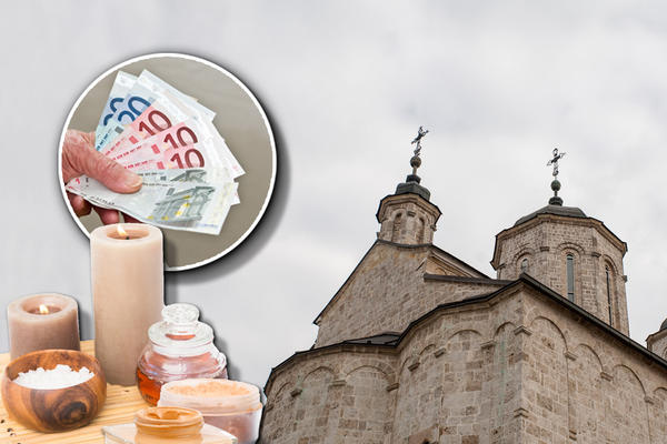 U MANASTIRU TUMANE PRODAJU "SVETU" KOZMETIKU, ZA RUKE, NOGE I OČI! Ljudi su već bili besni jer su SVEĆE 500 DINARA