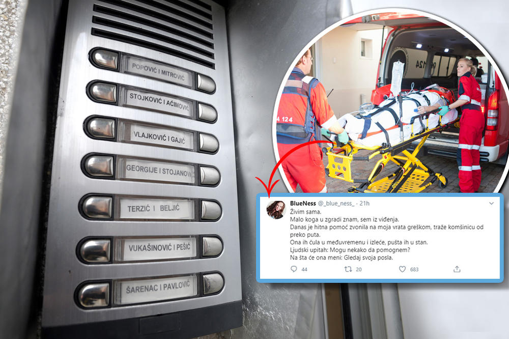 NE MOŽEŠ DA POMOGNEŠ, GLEDAJ SVOJA POSLA: Čim je videla Hitnu pomoć, pomislila na koronu, potom je doživela gorenje