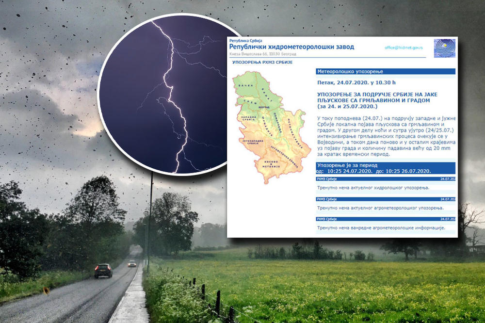 OVO JE POSLEDNJE UPOZORENJE RHMZ-A! Crno nam se piše, samo što ne krene haos! (FOTO)