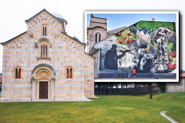 VISOKI DEČANI SU DOBILI PRELEPI MURAL, ALI NA NJEMU NIKO NIJE PRIMETIO 1 DETALJ: Pored oca Isaija, piše OVO!