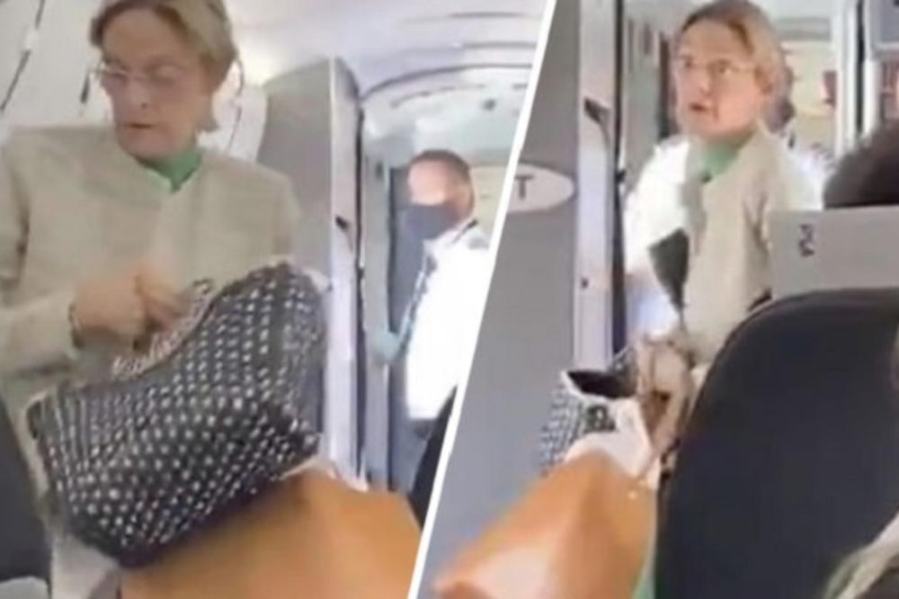 GOSPOĐA JE UŠLA U AVION BEZ MASKE: Ono što je usledilo, podelilo je ceo svet na pola (VIDEO)