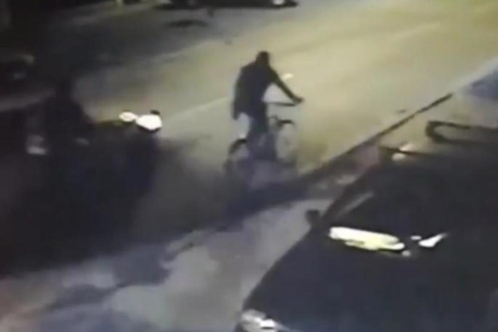AUTOMOBIL U NOVOM SADU POKOSIO DEČAKA NA BICIKLU! Pobegao s lica mesta, ovo je skandalozni snimak (VIDEO)