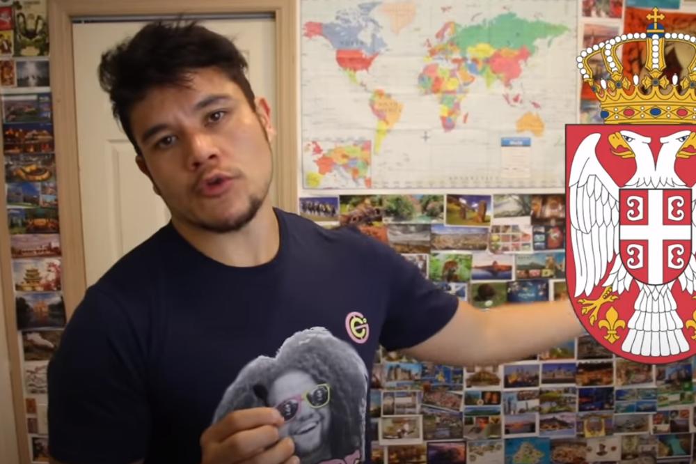 CRVENA BOJA PREDSTAVLJA KRV BORACA ZA SLOBODU: Pogledajte kako ovaj momak priča o srpskoj zastavi uz rakiju (VIDEO)