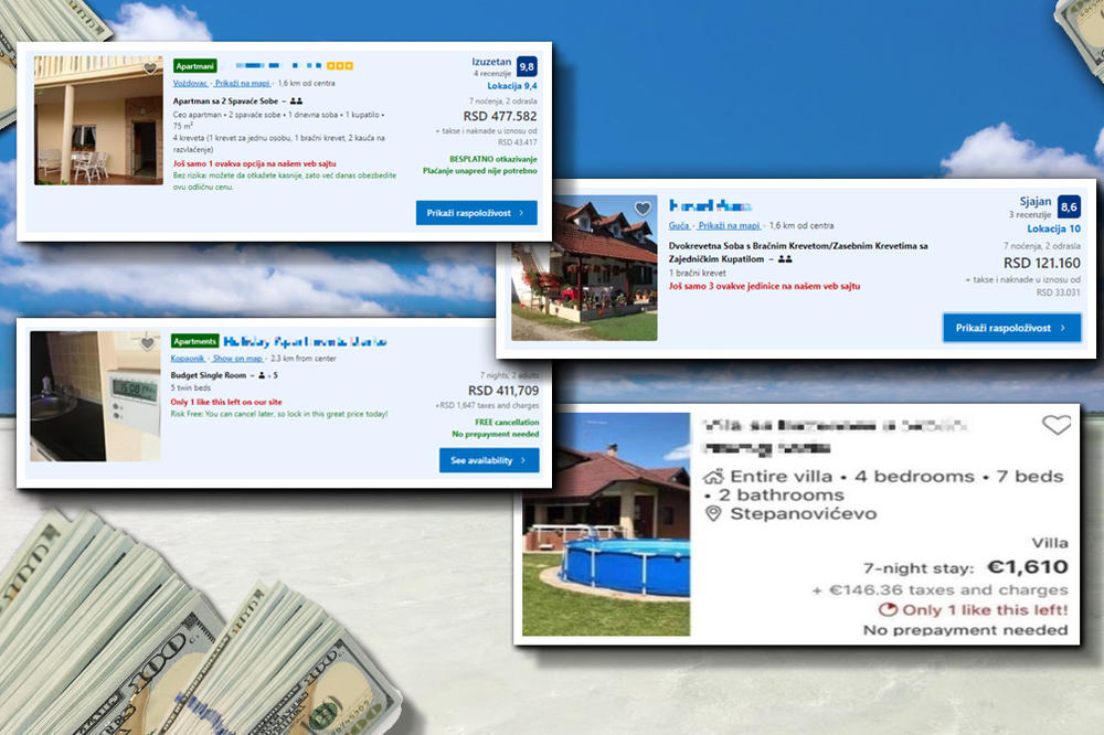 VOŽDOVAC ZA DVOJE POLA MILIONA, KOP KOJU HILJADU JEFTINIJI... Ni Rokfeler ne bi mogao da priušti letovanje u Srbiji