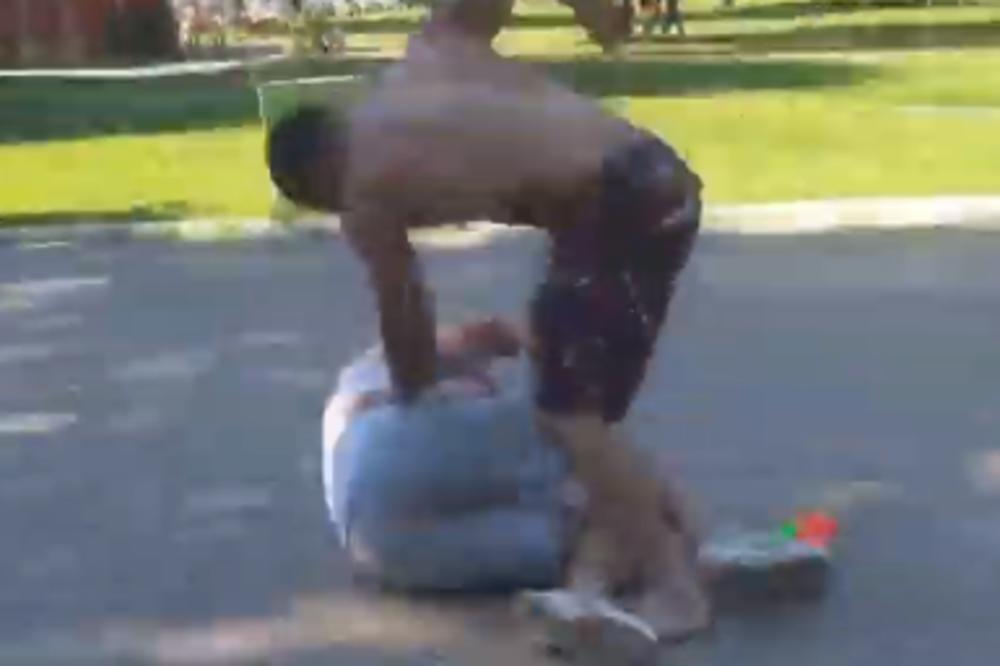 PRETUKLI UČESNIKA PAROVA! Prskao ljude po Adi, a onda su ga ozbiljno ISPESNIČILI! (VIDEO)