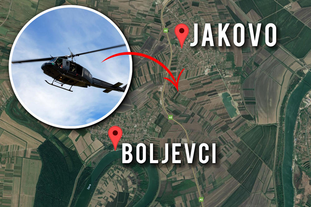 PRINUDNO SLETANJE: Helikopter se spustio između Jakova i Boljevaca