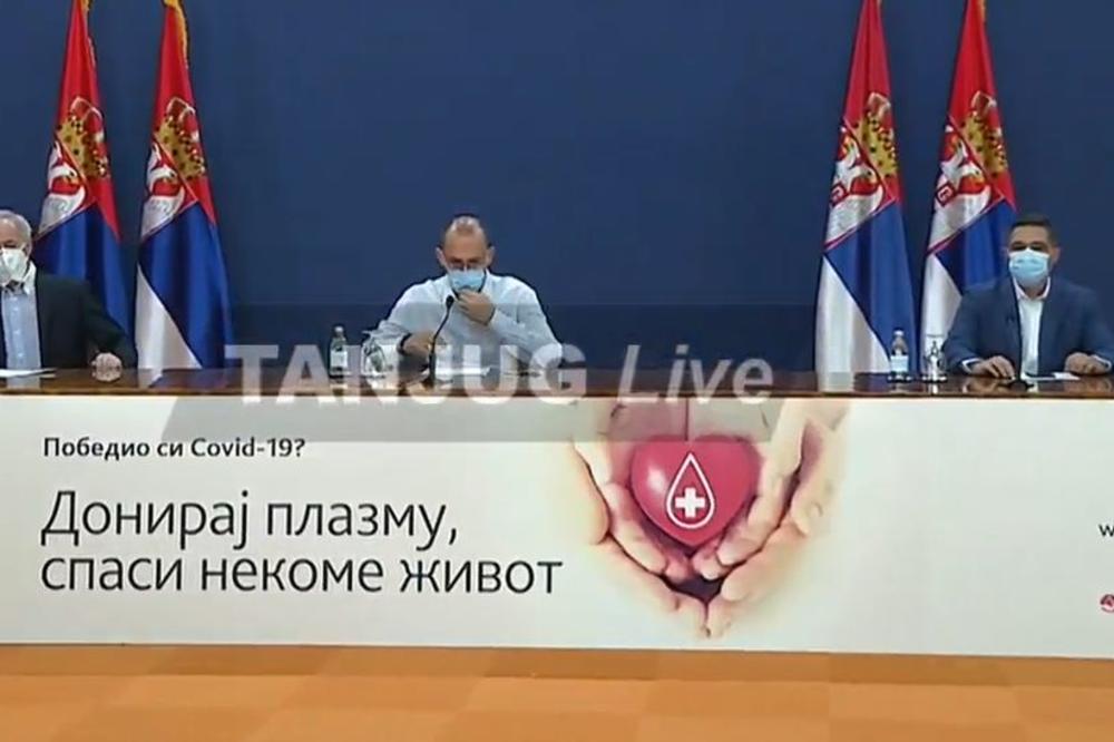KRIZNI ŠTAB IZNEO NAJNOVIJE INFORMACIJE O KORONI U SRBIJI: Broj zaraženih opada, ali NEMA OPUŠTANJA! (UŽIVO)
