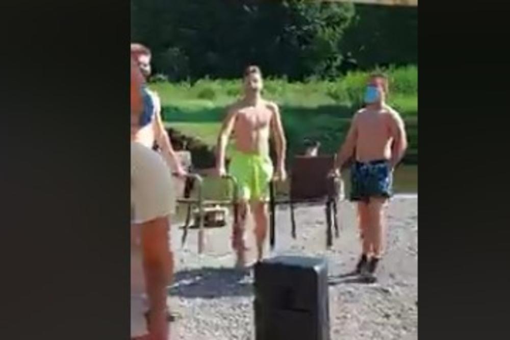 NAJJAČI SNIMAK IZ DOBA KORONE: Srpsko kolo sa stolicama i prase sa MASKOM! (VIDEO)