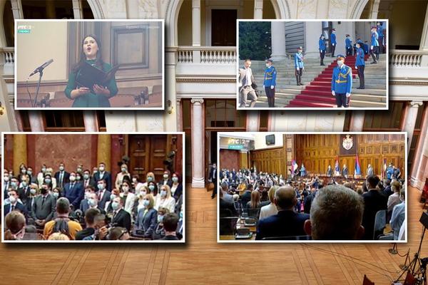 POSLANICI POLOŽILI ZAKLETVU, SRBIJA DOBILA NOVI PARLAMENT: Zasedanje održano uz posebne mere zaštite!