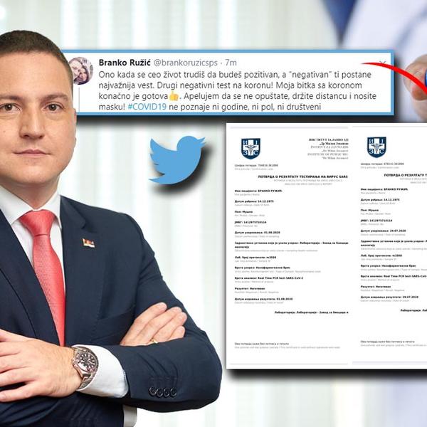 BRANKO RUŽIĆ SAOPŠTIO NAJBOLJE MOGUĆE VESTI! Ovo je napisao na Tviteru, PRESREĆAN JE! (FOTO)