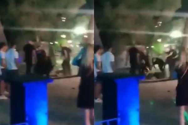 GORILE BRUTALNO PREMLATILE DVA GOSTA! Isplivao užasan snimak ispred kluba Makarana! (VIDEO)