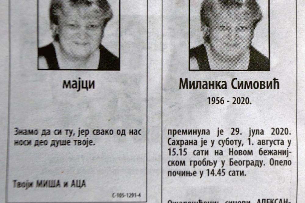 ZEMUNCI U ZABELI OPLAKUJU NJENU SMRT! Znamo da si tu, jer svako od nas nosi deo tvoje duše