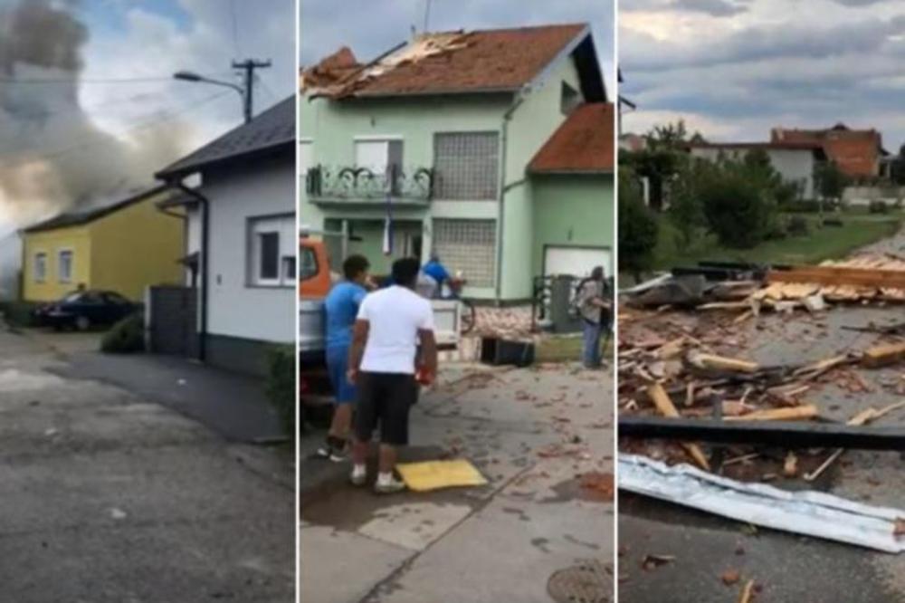 NEVREME RAZORILO HRVATSKU: Snažan olujni vetar rušio sve pred sobom, polomio krovove, čupao drveće (VIDEO)