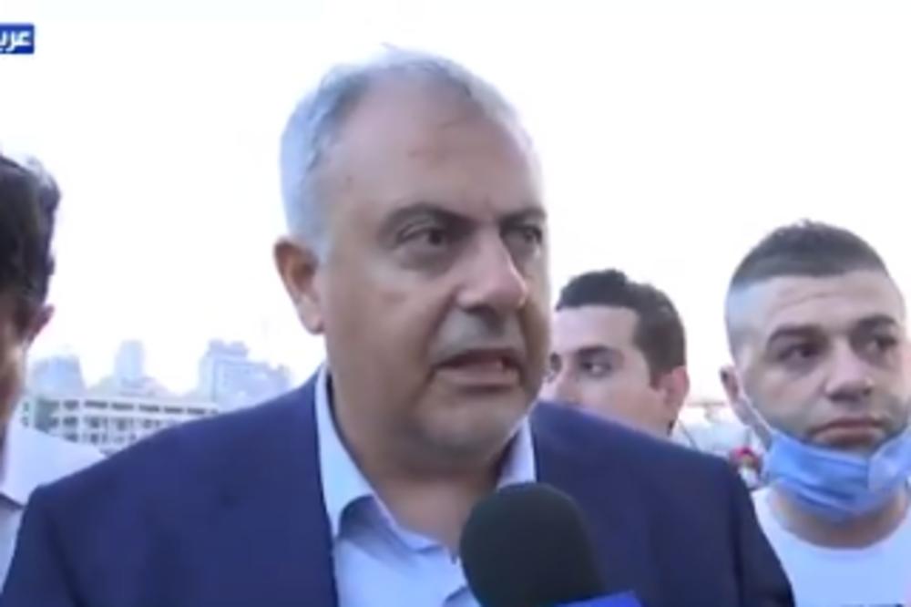 GUVERNER BEJRUTA POČEO DA PLAČE PRED KAMERAMA: Ovo je kao Hirošima! Ovaj trenutak slama srca! (VIDEO)