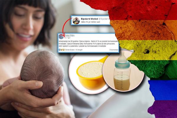 UKOLIKO DOJITE DETE ONO NEĆE BITI GEJ, U KRAVLJEM MLEKU JE HOMO-GEN! Ovo je NAJGLUPLJA srpska teorija zavere (FOTO)