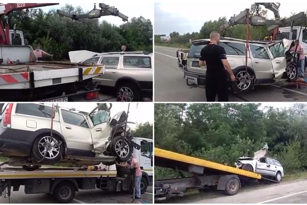 OVO SU JEZIVI SNIMCI I SLIKE NESREĆE KOD KRUŠEVCA: Čeoni sudar je odjeknio stravično, kola su skroz smrskana!(FOTO)