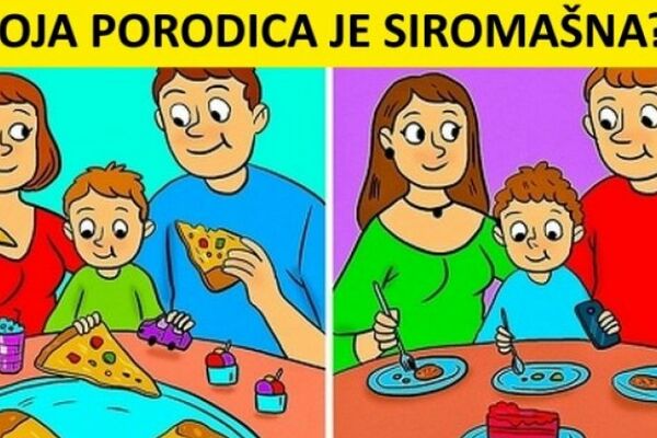 OVU ZAGONETKU NIKAD NIKO NIJE USPEO DA REŠI, A DA LI VI ZNATE ODGOVOR: Koja je porodica sa slike siromašna?
