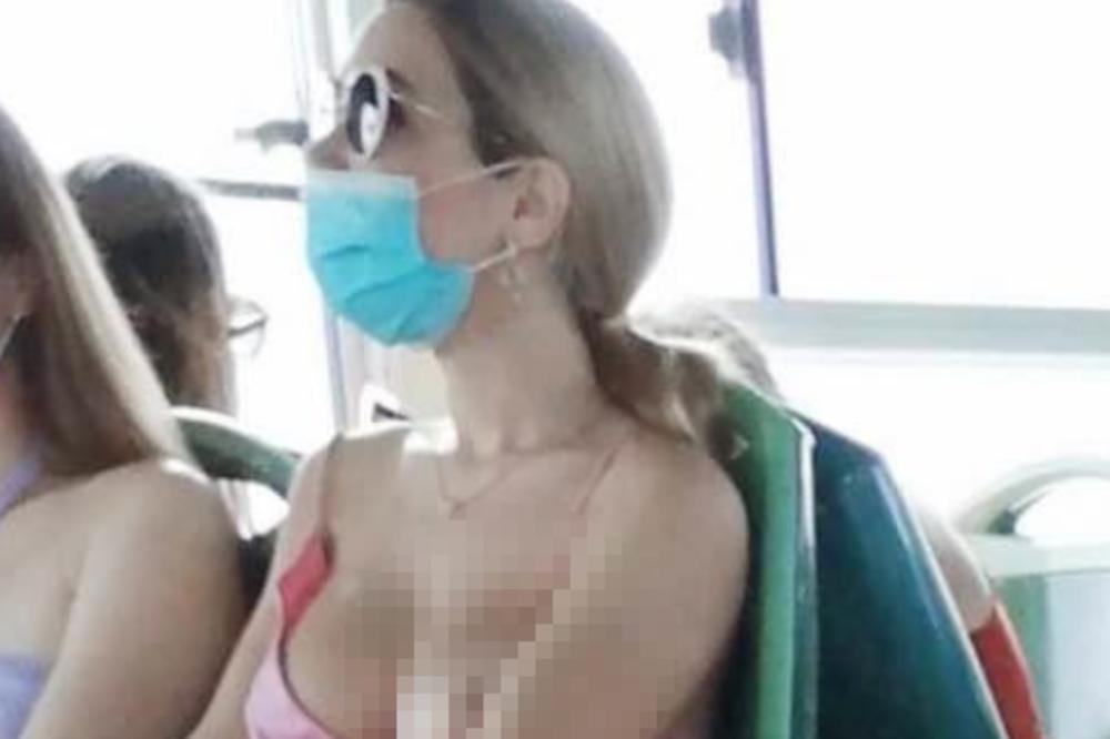 SKROZ JOJ ISPALE GRUDI IZ HALJINE U AUTOBUSU, A DA NIJE PROVALILA! Svi pričaju o ovoj sceni u 95?! (FOTO)