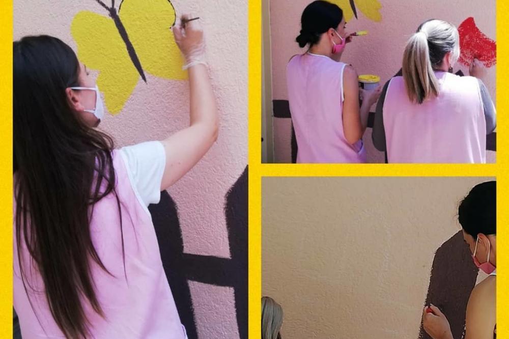 PROTIV VANDALIZMA, LEPTOM! Ispisali su nacističke poruke na vrtiću u NIšu, a vaspitačice su im odgovorile (FOTO)