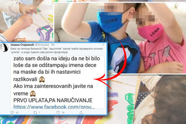 DECA KREĆU U ŠKOLU, ZNAČI TREBAĆE IM MASKE: Žena je rešila da zaradi na ČUDAN NAČIN, pola Srbije je pljuje zato